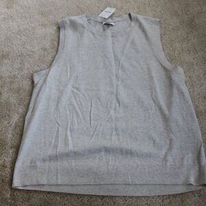 J. Crew Light Gray Sleeveless Top
